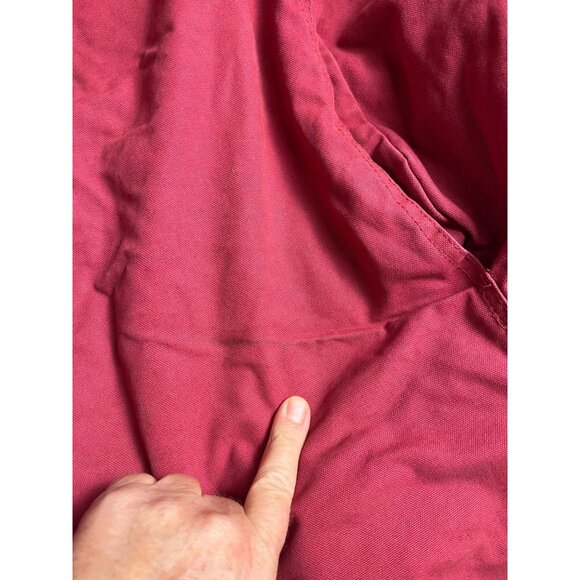 C.E. Schmidt women’s pink Hooded Work Jacket L Sherpa Lined Cotton canvas coat - Picture 13 of 16